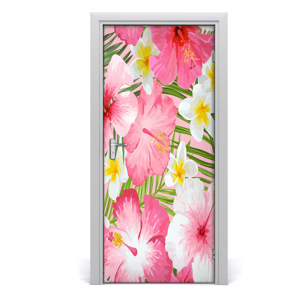 Sansibar Home Türaufkleber Tropical Flowers Wayfair de